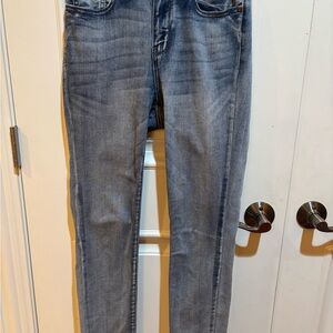 Judy Blue Skinny Blue Jeans with Stretch and Faded Wash